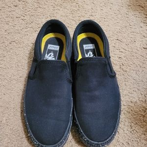 Black vans with glitter